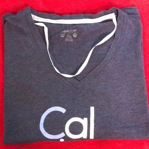 Blue Calvin Klein crop top size small, worn once